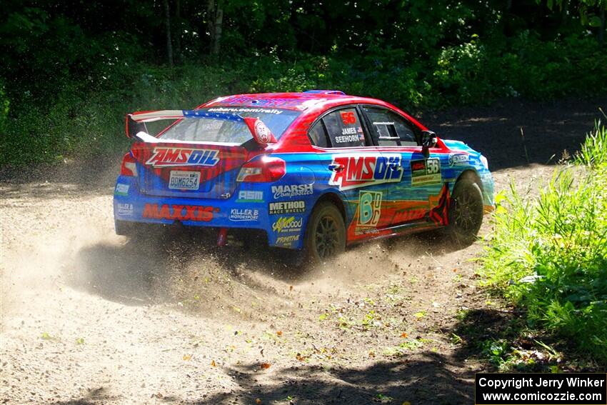 Jeff Seehorn / Matt James Subaru WRX STi on SS8, Height O' Land I.