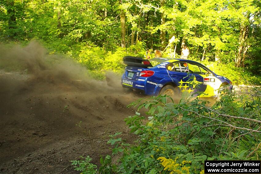 Travis Pastrana / Rhianon Gelsomino Subaru WRX STi on SS14, Height O' Land III.