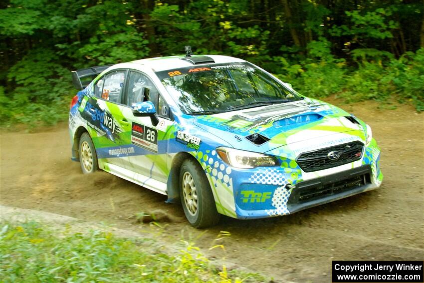 Rob Sanders / Boyd Smith Subaru WRX STi on SS14, Height O' Land III.
