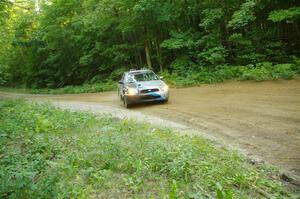 Andrew Dustman / Jake Ringger Subaru WRX on SS14, Height O' Land III.