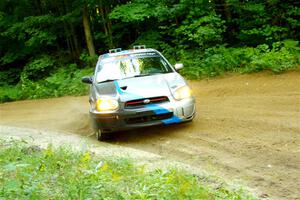 Andrew Dustman / Jake Ringger Subaru WRX on SS14, Height O' Land III.