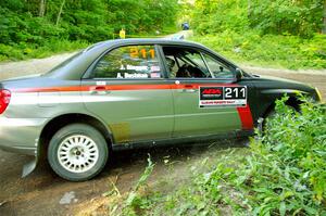 Andrew Dustman / Jake Ringger Subaru WRX on SS14, Height O' Land III.