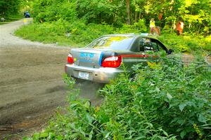 Andrew Dustman / Jake Ringger Subaru WRX on SS14, Height O' Land III.