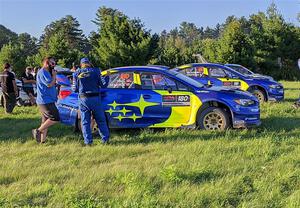 Brandon Semenuk / John Hall and Travis Pastrana / Rhianon Gelsomino Subaru WRX STis