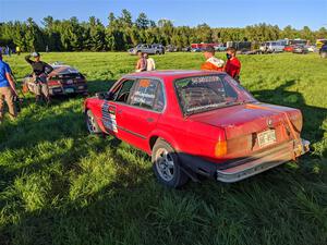 Bret Hunter / Kubo Kordisch Honda CRX and Gabe Jacobsohn / Zach Pfeil BMW 325e after the event.