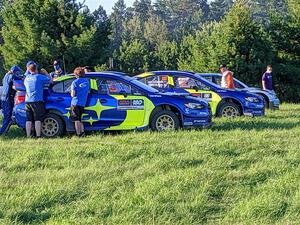 Brandon Semenuk / John Hall and Travis Pastrana / Rhianon Gelsomino Subaru WRX STis