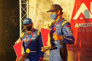 1st Overall: Travis Pastrana / Rhianon Gelsomino Subaru WRX STi