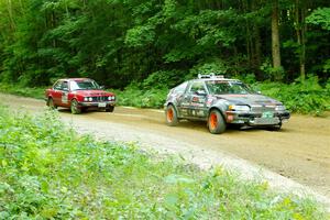 Bret Hunter / Kubo Kordisch Honda CRX and Gabe Jacobsohn / Zach Pfeil BMW 325e on SS14, Height O' Land III.