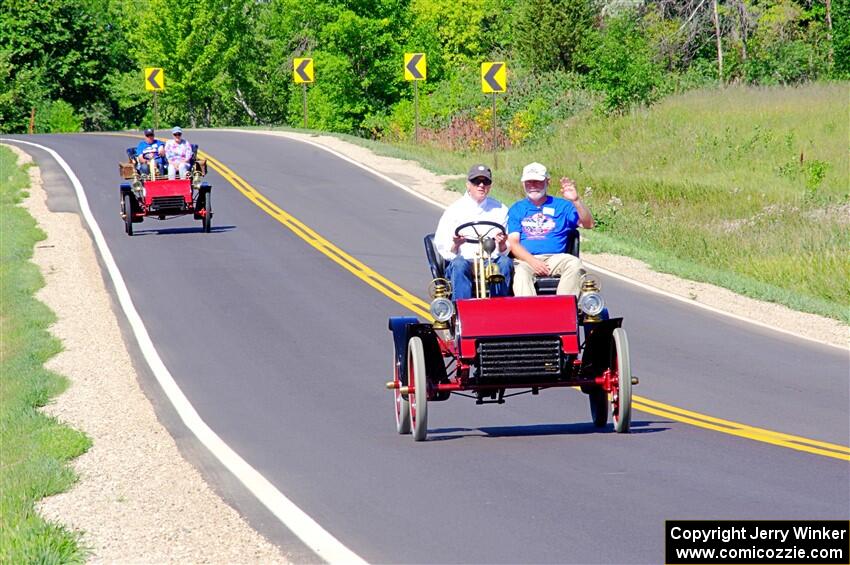 Tim Wiggins' 1904 Ford and Dave Shadduck's 1903 Ford
