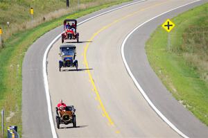 Webster Peterson's 1911 Le Zèbre, and Paul Sloan's 1908 Ford