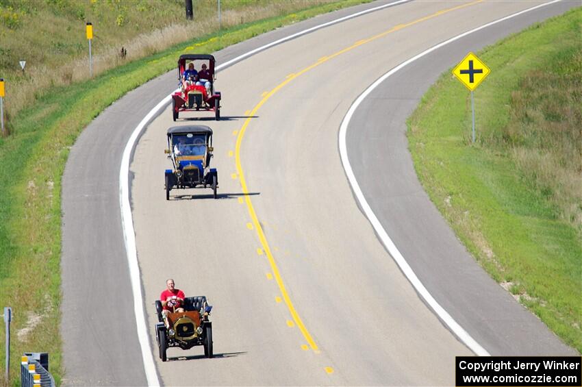 Webster Peterson's 1911 Le Zèbre, and Paul Sloan's 1908 Ford