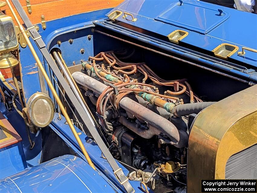 Engine bay of Jeff Kelly's 1907 Ford.