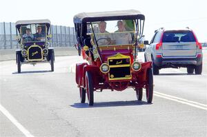 Jeff Schreiner's 1908 Maxwell and Ken Ganz's 1909 Buick
