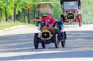 Webster Peterson's 1911 Le Zèbre, Westley Peterson's 1911 Maxwell and Anton Traut's 1909 Buick