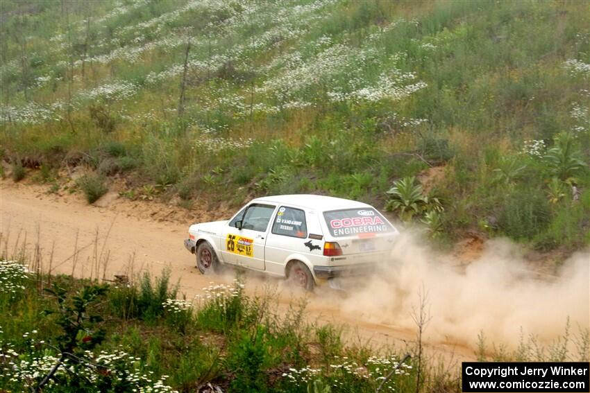 Adam VanDamme / Andrew Herron VW Golf on SS1, J5 North.