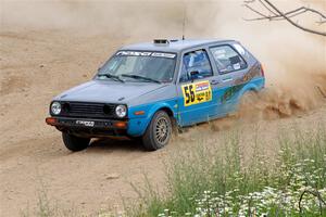 Mark Rokus / Tabitha Lohr VW GTI on SS1, J5 North.