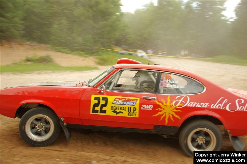 Mike Hurst / Michael Claiborne Ford Capri on SS7, Sand Rd.