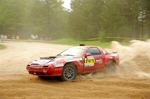 Al Dantes, Jr. / Zach Rondeau Mazda RX-7 LS on SS7, Sand Rd.