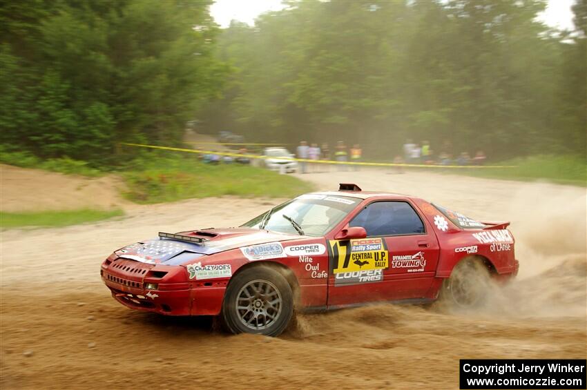 Al Dantes, Jr. / Zach Rondeau Mazda RX-7 LS on SS7, Sand Rd.