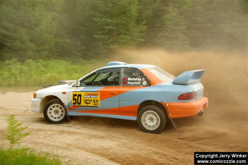 Tyler Matalas / Izaak Degenaer Subaru Impreza LX on SS7, Sand Rd.