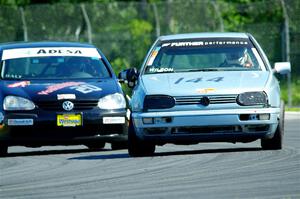 Glen Wilson's ITS VW GTI and Tom Daly's T4 VW Rabbit