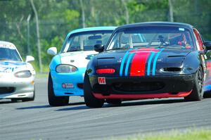 Samantha Silver's, Jamey Randall's and Chris Craft's Spec Miata Mazda Miatas