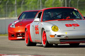 Doug Karon's ITE-1 Porsche 993 and Ken Olson's T3 Nissan 370Z