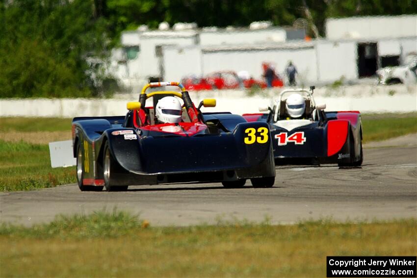 Dave Glodowski's Spec Racer Ford 3 and Andrew Janssen's Spec Racer Ford