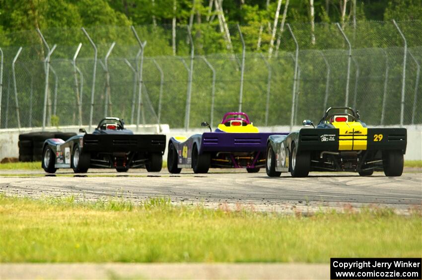 Nolan Elder's, Bob Barton's and Sean Yahn's Spec Racer Ford 3s