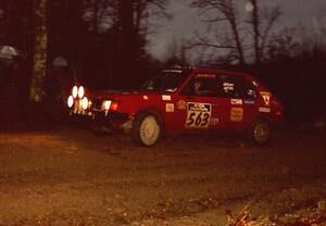 Gary Starr / Bill Tifft head uphill at the crossroads hairpin in their Dodge Omni GLH.