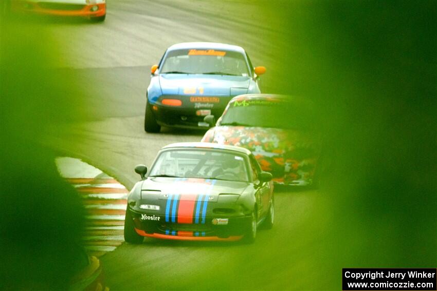 Samantha Silver's, Chris Craft's and Gordon Kuhnley's Spec Miata Mazda Miatas