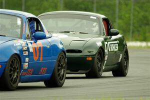 Geoff Youngdahl's STL Mazda Miata and Sam Nogosek's Spec Miata Mazda Miata