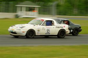 Mark Fitzpatrick's ITJ Mazda Miata and Sam Nogosek's Spec Miata Mazda Miata