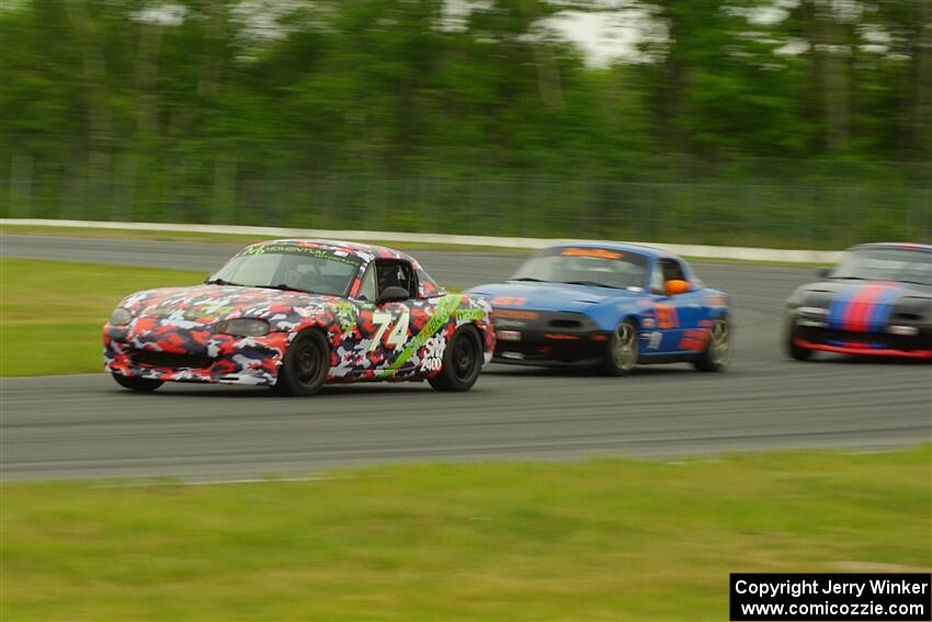 Chris Craft's, Gordon Kuhnley's and Samantha Silver's Spec Miata Mazda Miatas