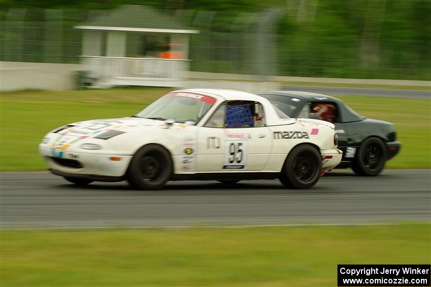 Mark Fitzpatrick's ITJ Mazda Miata and Sam Nogosek's Spec Miata Mazda Miata