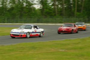 Bill Collins', Andrew Jenkins' and Cam Ebben's Spec Miata Mazda Miatas