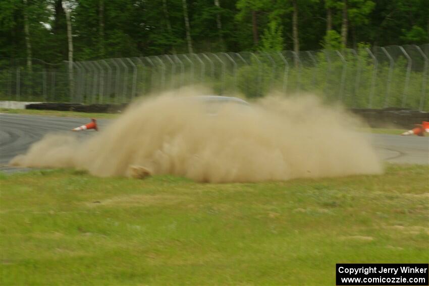 Roger Knuteson's T4 BMW Z4 goes off at turn 8.