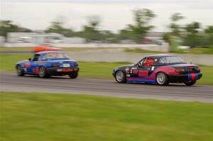 Gordon Kuhnley's and Samantha Silver's Spec Miata Mazda Miatas