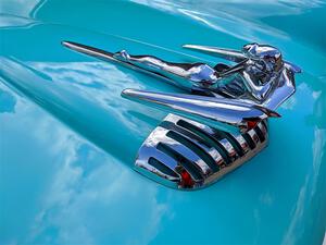 Hood ornament on a Nash Metropolitan