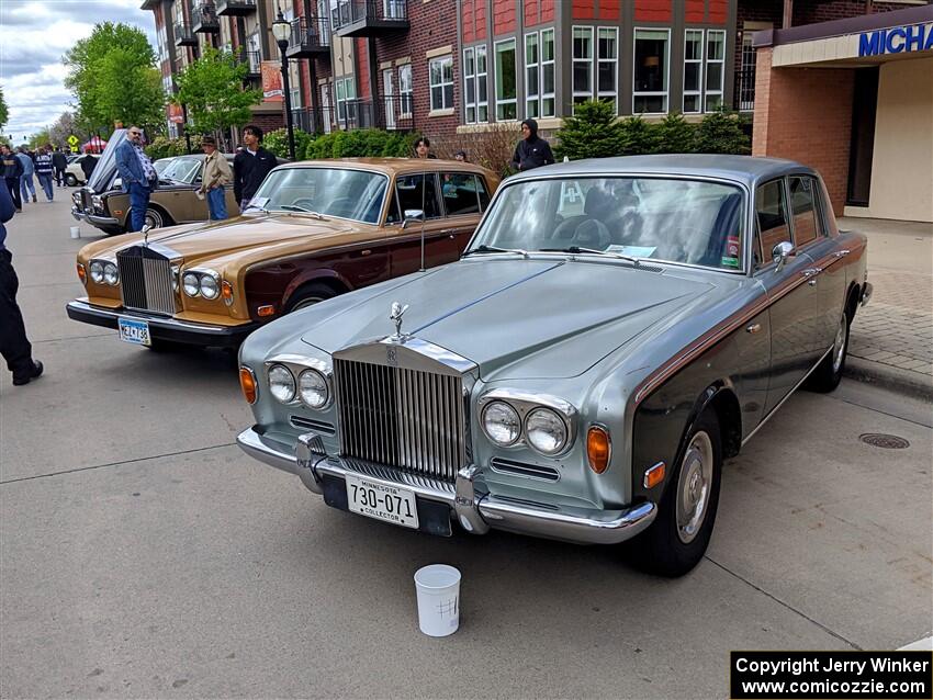 Rolls Royce Silver Shadow (foreground) and Silver Shadow II