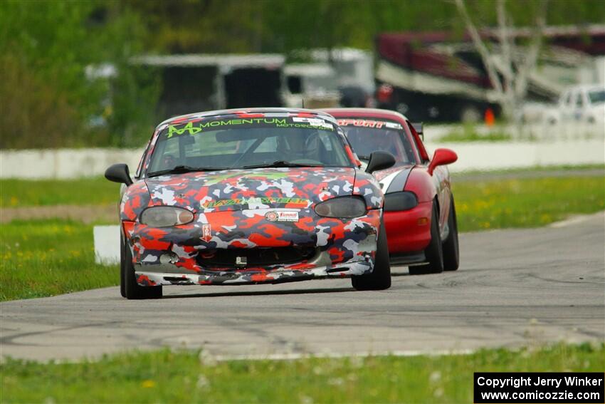 Chris Craft's Spec Miata Mazda Miata and John Elder's STL Mazda Miata