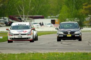 Harlan Donaldson's T4 VW Golf TDI and Tom Daly's T4 VW Rabbit