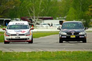 Harlan Donaldson's T4 VW Golf TDI and Tom Daly's T4 VW Rabbit