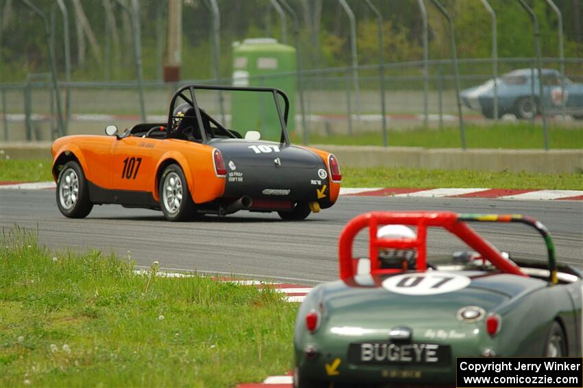 Leah Bauer's MG Midget and Jon Bauer's Austin-Healey Sprite