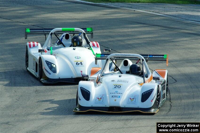 Eric Wagner's Radical SR3 RSX 1340 and Judd Miller's Radical SR8