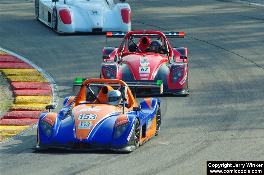 Chris Kemp's Radical SR3 RSX 1340, Garry Ball's Radical SR3 RS 1500 and Philip Lewis' Radical SR3 RS 1500