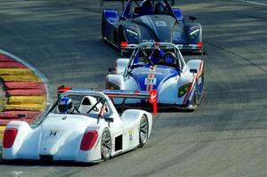 Philip Lewis' Radical SR3 RS 1500, Richard Durocher's Radical SR3 RSX 1500 and Tony Weir's Radical SR3 RSX 1340