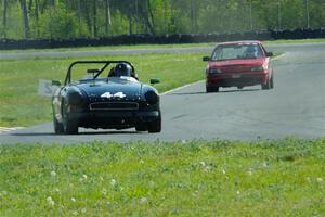 Jeff Edington's MGB and Bruce Parsons' Honda Civic