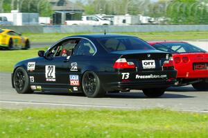 Derek Wagner's T3 BMW 330 and Tom Fuehrer's SPO Chevy Corvette