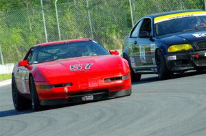 Tom Fuehrer's SPO Chevy Corvette and Derek Wagner's T3 BMW 330